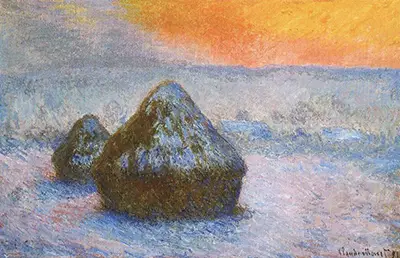 Wheatstacks (Sunset, Snow Effect) 1890–91 Claude Monet